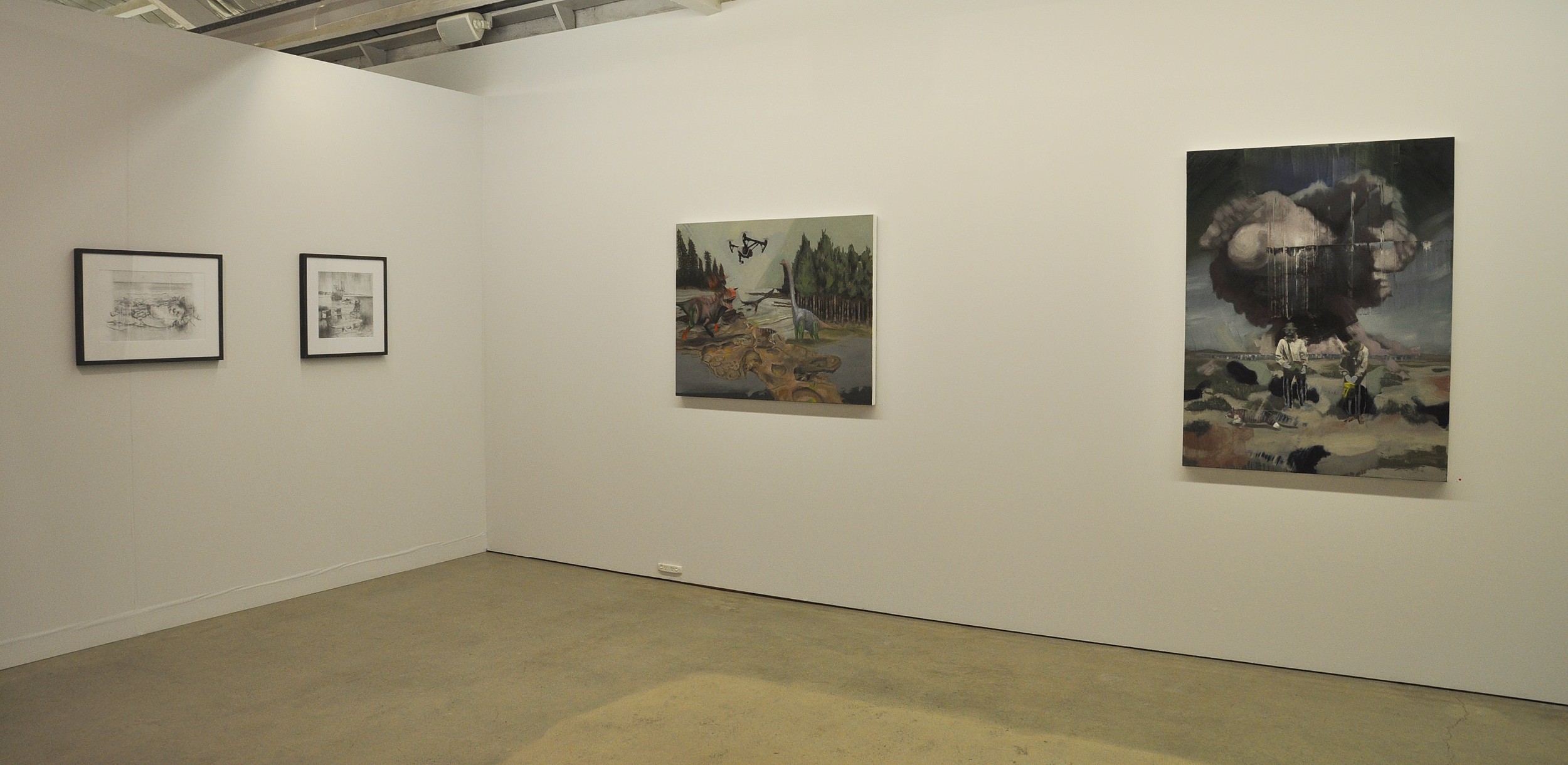 Installation view, Turner Galleries Engine Room, Northbridge WA.