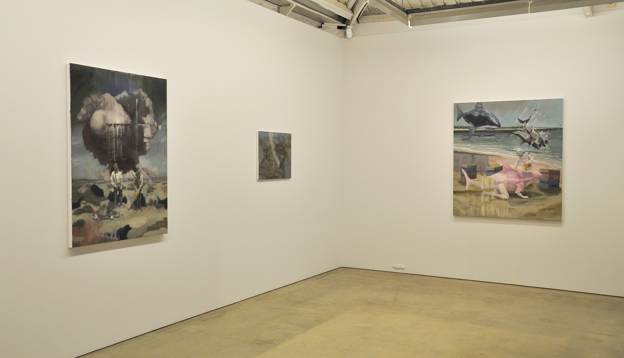 Installation view, Turner Galleries Engine Room, Northbridge WA.